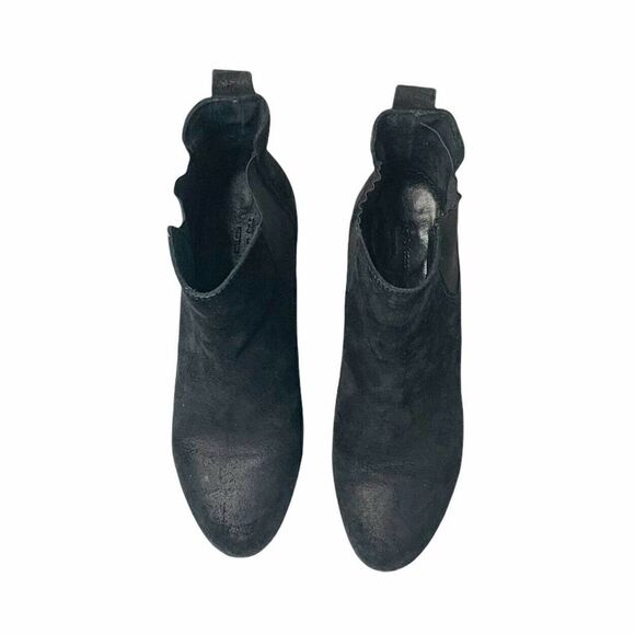 Rag & Bone Devon Black Suede Leather Ankle Bootie - Picture 6 of 11